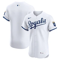 Maillot Nike blanc domicile élite des Kansas City Royals pour homme