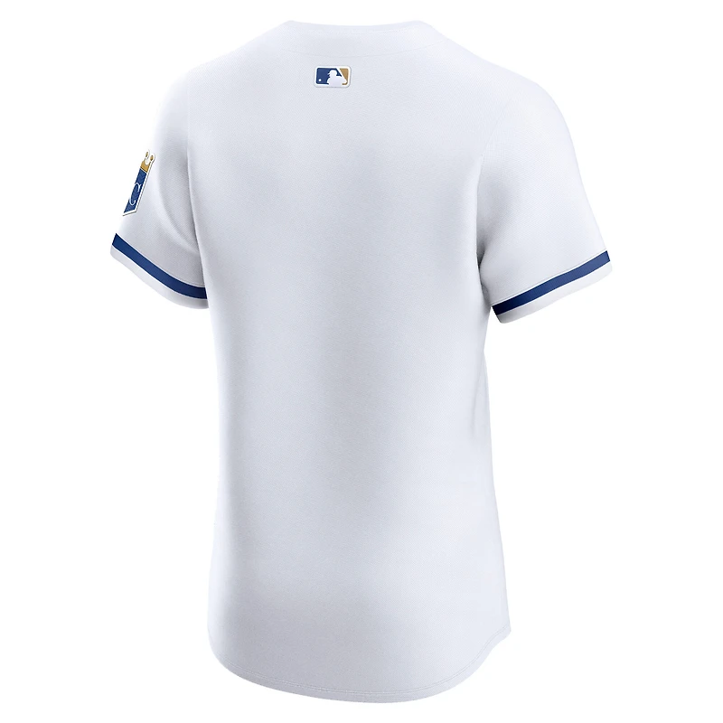 Maillot Nike blanc domicile élite des Kansas City Royals pour homme