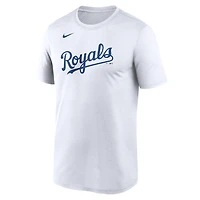 T-shirt Nike Dri-FIT blanc pour homme, Kansas City Royals, logo New Legend