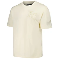 T-shirt surdimensionné neutre Pro Standard pour homme, couleur crème, des Royals de Kansas City, à épaules tombantes