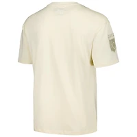 T-shirt surdimensionné neutre Pro Standard pour homme, couleur crème, des Royals de Kansas City, à épaules tombantes