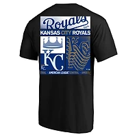 Men's Profile  Black Kansas City Royals Big & Tall Two-Sided Graphic T-Shirt