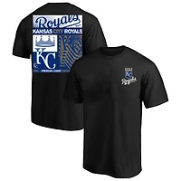T-shirt graphique double face Kansas City Royals noir pour homme, grandes tailles