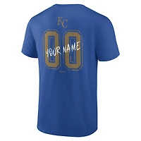 Men's Royal Kansas City Royals  Hustle Personalized Name & Number T-Shirt