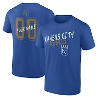 Men's Royal Kansas City Royals  Hustle Personalized Name & Number T-Shirt