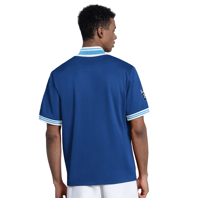 Veste à manches courtes boutonnée Starter Royal Kansas City Royals pour homme