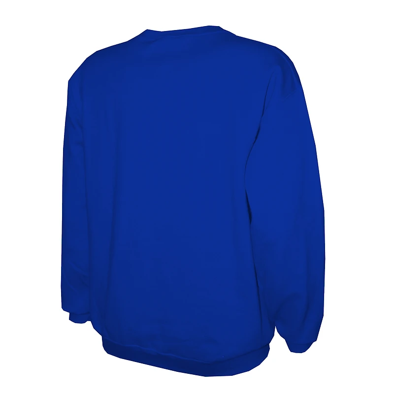 Sweat-shirt ras du cou léger Stitches Royal pour homme des Royals de Kansas City