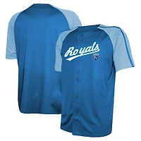 Men's Stitches Royal Kansas City Royals Team Raglan Jersey