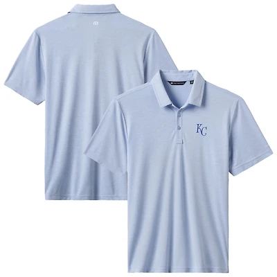 Polo bleu clair TravisMathew Tri-Blend Playoff Pitch des Royals de Kansas City pour homme
