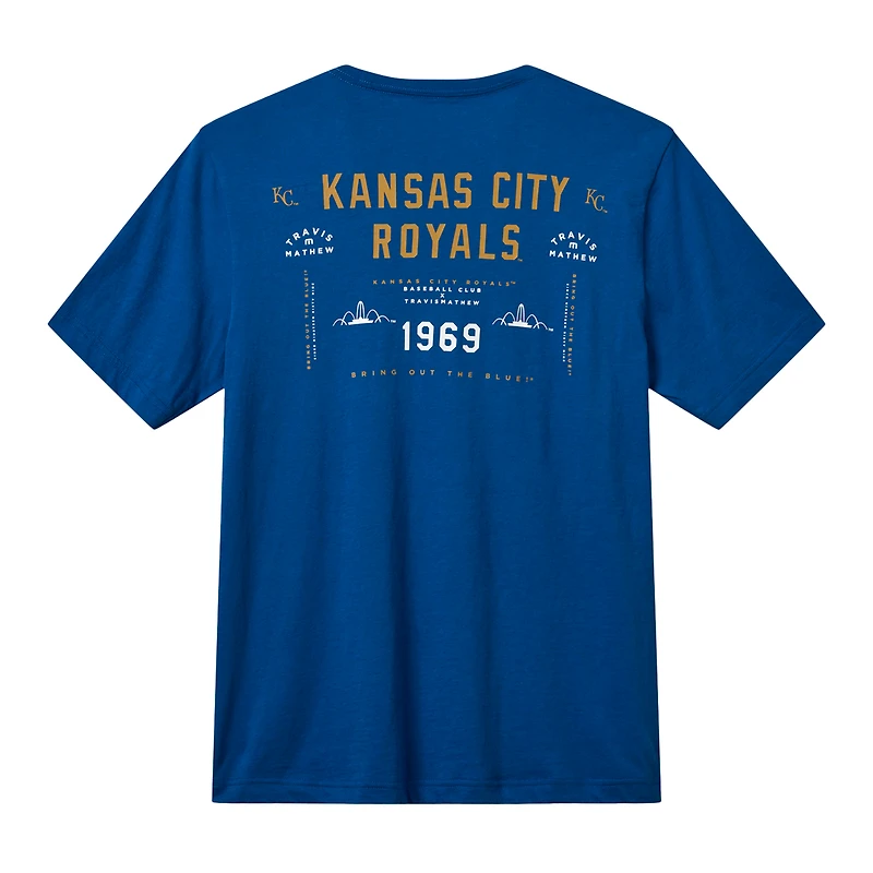 Men's TravisMathew  Royal Kansas City Royals Base Hit Bliss T-Shirt