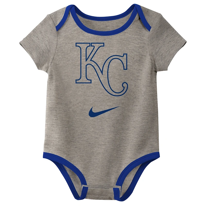 Newborn & Infant Nike Kansas City Royals Three-Pack Bodysuit Set