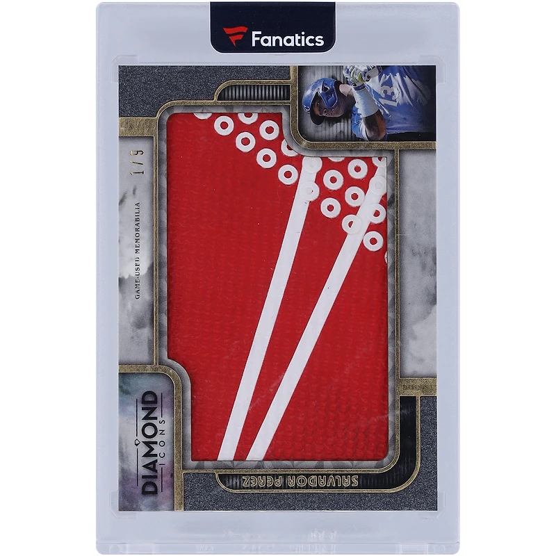 Salvador Perez Kansas City Royals 2023 Topps Diamond Icons Game Used Cleat Relic #PPR-SP #1/9 Card