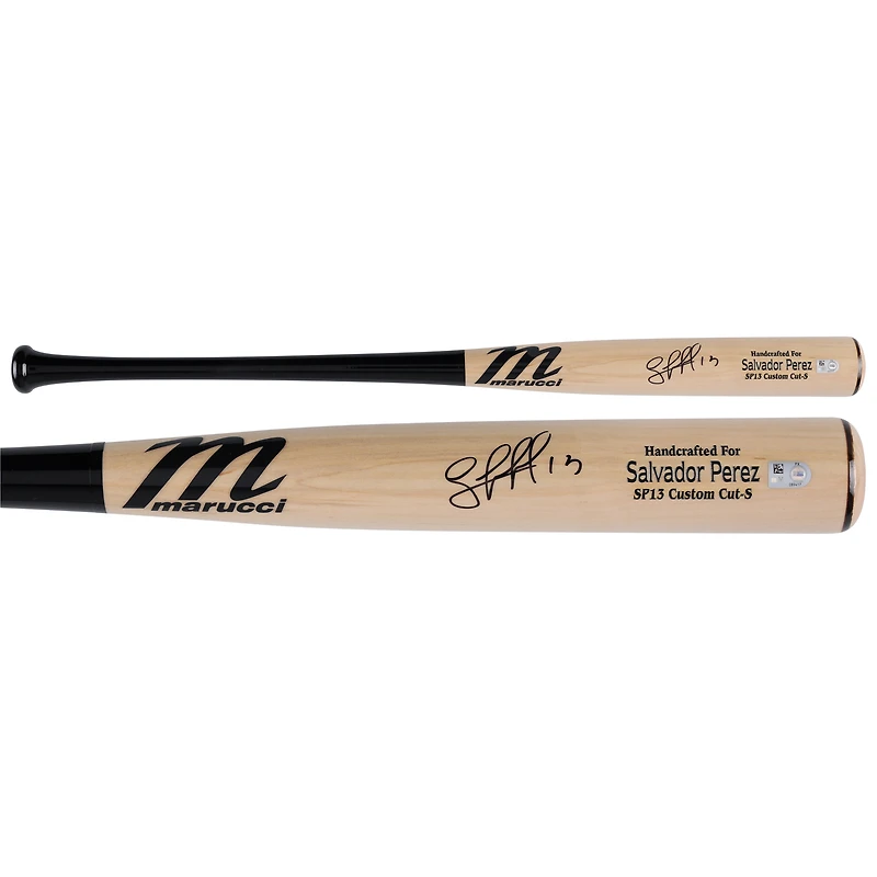 Batte de baseball Marucci autographiée par Salvador Perez des Royals de Kansas City