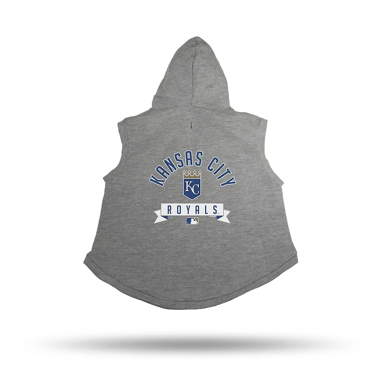 Sweat à capuche gris pour animaux de compagnie des Royals Kansas City