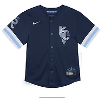 Maillot Nike bleu marine Kansas City Royals Connect Limited pour tout-petit