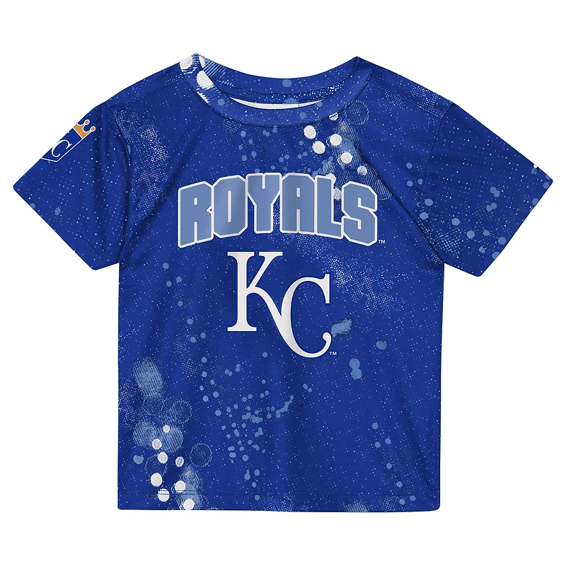 Toddler Outerstuff Royal Kansas City Royals Pinch Hitter T-Shirt & Shorts Set