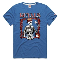 Unisex Homage  Royal Kansas City Royals MLB x Grateful Dead Americana Tri-Blend T-Shirt