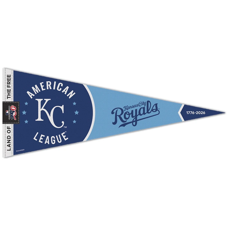 Fanion premium WinCraft Kansas City Royals 12" x 30" America 250