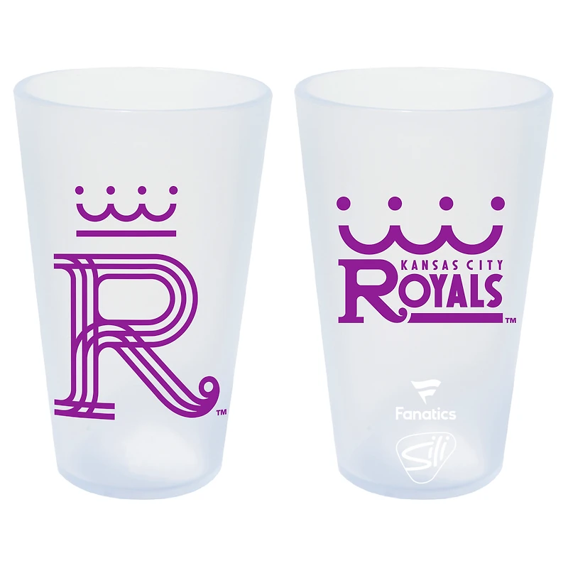 Verre à bière en silicone WinCraft Kansas City Royals 2026 City Connect de 473 ml (16 oz).