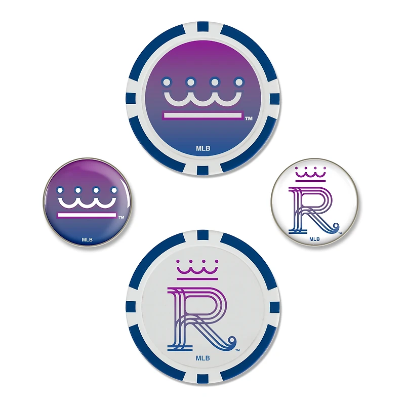 Ensemble de 4 marqueurs de balles WinCraft Kansas City Royals 2026 City Connect