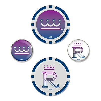 Ensemble de 4 marqueurs de balles WinCraft Kansas City Royals 2026 City Connect