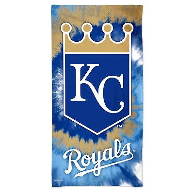Serviette de plage WinCraft Kansas City Royals 60'' x 30'' Tie-Dye Spectra