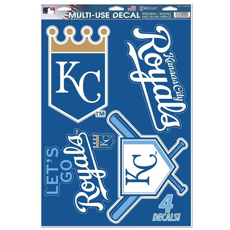WinCraft Kansas City Royals Primary 11'' x 17'' Multi-Use Decal Sheet