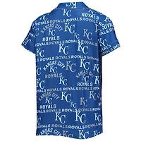 Concepts Sport Royal Kansas City Royals Ensemble de nuit avec haut et short imprimés phares pour femme