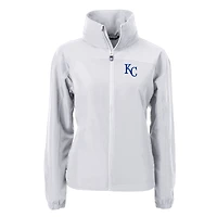 Veste zippée intégrale en tissu recyclé Charter Eco pour femme, grise, Cutter & Buck, Kansas City Royals