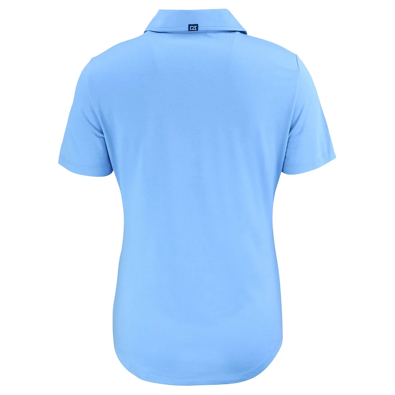 Women's Cutter & Buck Powder Blue Kansas City Royals Coastline Epic Comfort Eco Recycled Polo