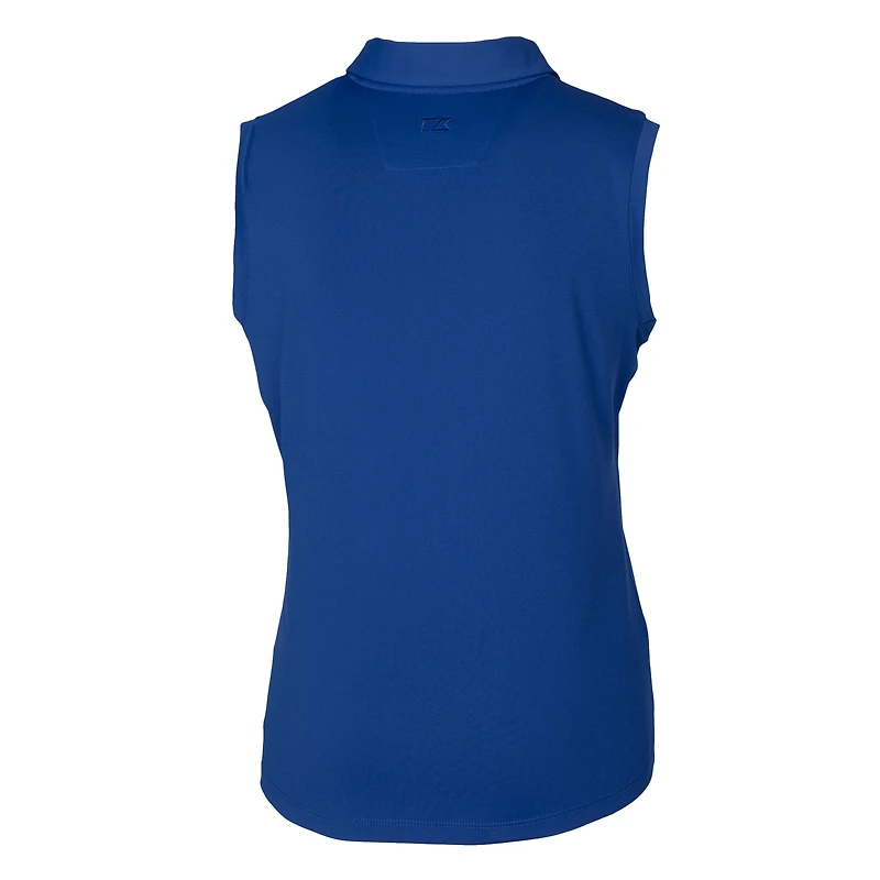 Women's Cutter & Buck Royal Kansas City Royals Connect DryTec Forge Stretch Sleeveless Polo