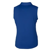 Women's Cutter & Buck Royal Kansas City Royals Connect DryTec Forge Stretch Sleeveless Polo