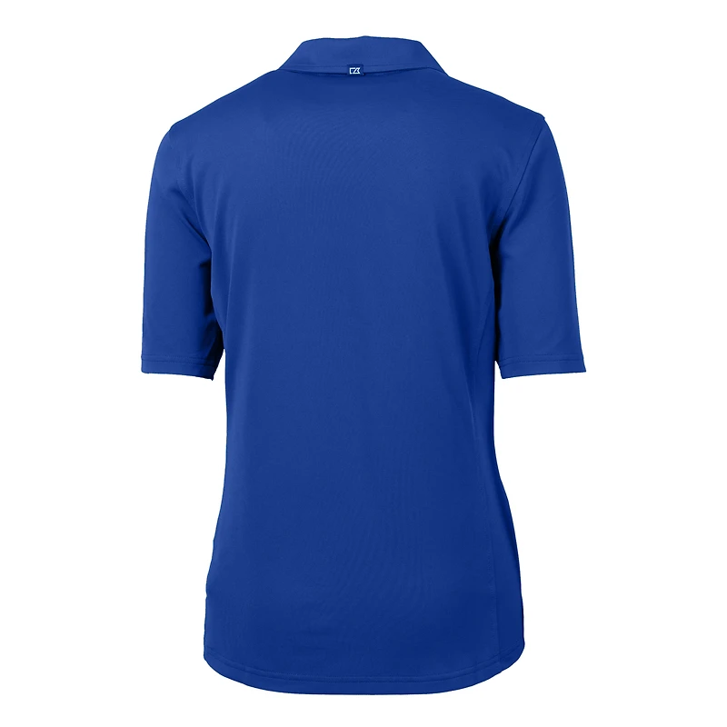 Women's Cutter & Buck  Royal Kansas City Royals Connect DryTec Virtue Eco Pique Recycled Polo