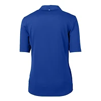 Women's Cutter & Buck  Royal Kansas City Royals Connect DryTec Virtue Eco Pique Recycled Polo