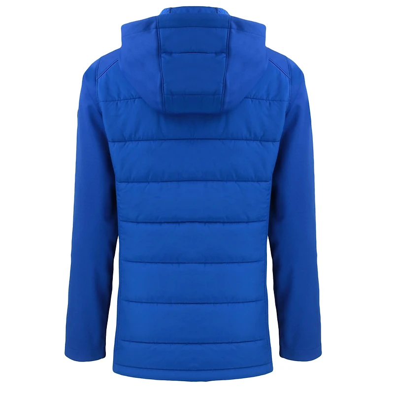 Veste à capuche entièrement zippée et recyclée en softshell hybride écologique Evoke pour femme, Cutter & Buck Royal Kansas City Royals