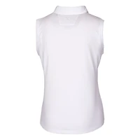 Polo sans manches extensible DryTec Forge pour femme, blanc, avec logo Americana des Royals de Kansas City, Cutter & Buck
