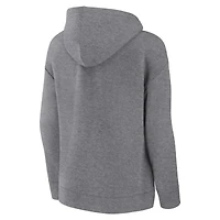 Sweat à capuche léger Fanatics Heather Grey Kansas City Royals Script Favorite pour femmes