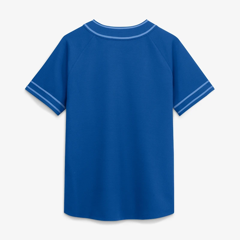 Women's Fanatics Royal Kansas City Royals Diva Race Ahead Raglan V-Neck T-Shirt