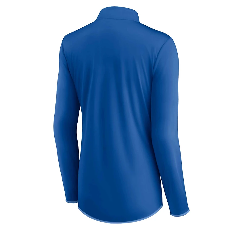 Women's Fanatics Royal Kansas City Royals Worth The Drive Quarter-Zip Jacket