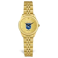 Montre-bracelet à maillons roulés en or pour femme des Royals de Kansas City