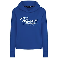 Sweat à capuche court trois bandes Levelwear Royal Kansas City Royals Accolade Sweet Express pour femme