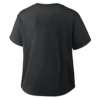 Women's Nike Black Kansas City Royals Mod Cropped T-Shirt