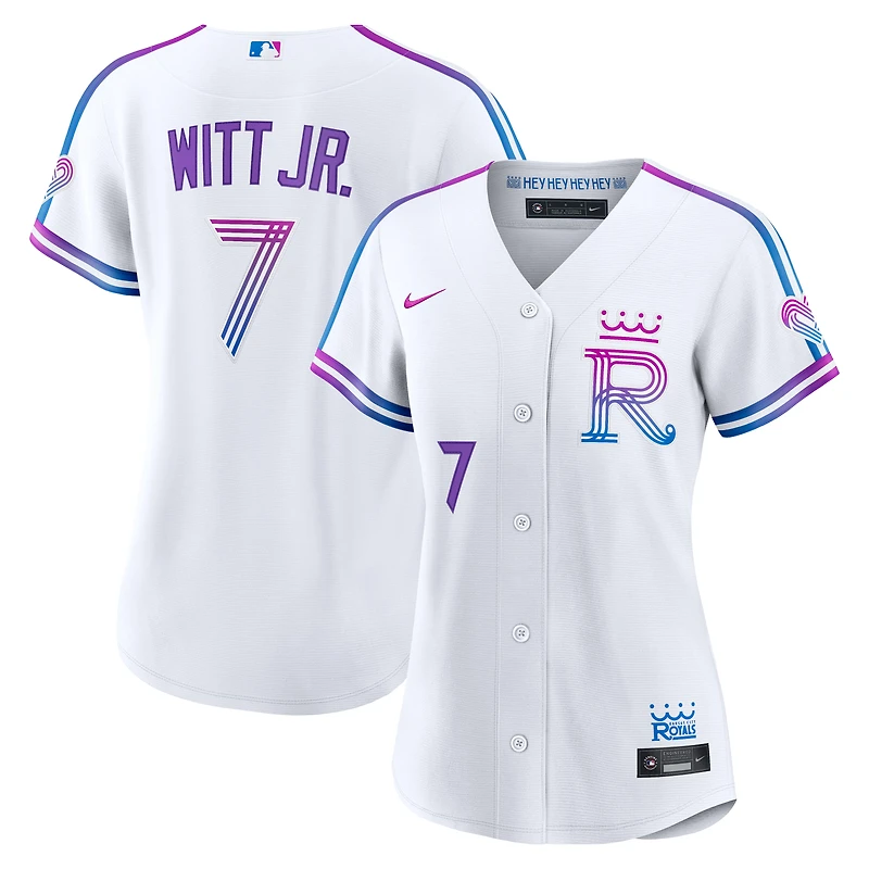 Women's Nike Bobby Witt Jr. White Kansas City Royals 2026 Connect Stadium Jersey