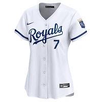 Maillot de joueur Nike Bobby Witt Jr. pour femme, blanc, Kansas City Royals, domicile limité