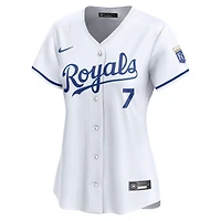 Maillot Nike Bobby Witt Jr. blanc pour femme des Royals de Kansas City, édition limitée à domicile