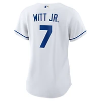 Maillot de joueur réplique à domicile Nike Bobby Witt Jr. pour femme, blanc, Kansas City Royals