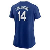 Women's Nike Jac Caglianone Royal Kansas City Royals Fuse Name & Number T-Shirt
