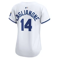 Maillot Nike Jac Caglianone blanc pour femme, édition limitée, domicile des Royals de Kansas City