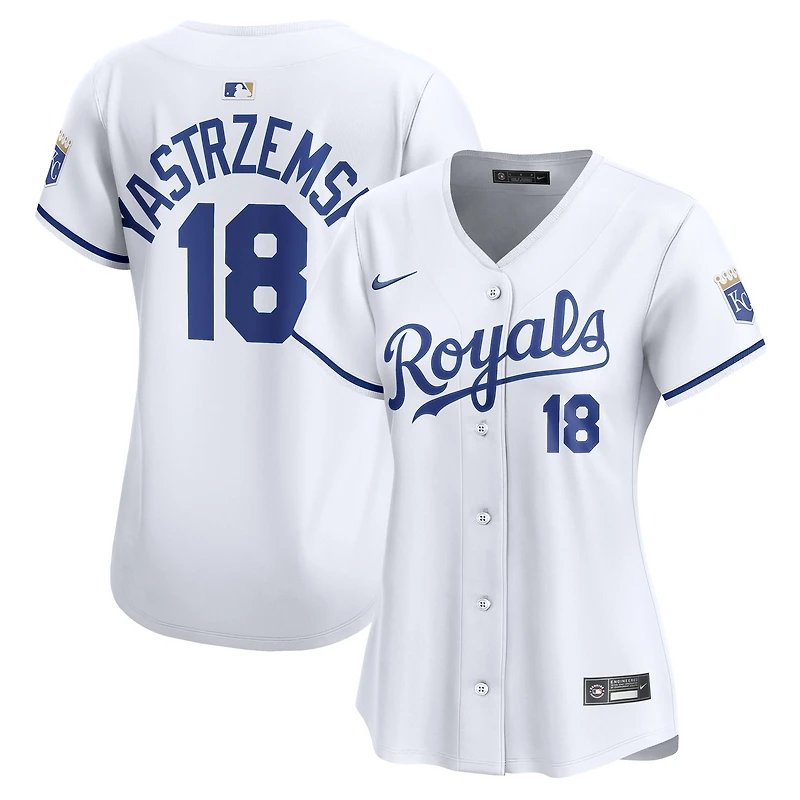 Maillot Nike Mike Yastrzemski blanc pour femme, édition limitée, domicile des Royals de Kansas City