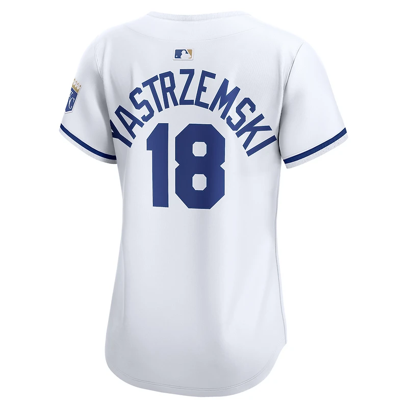 Maillot Nike Mike Yastrzemski blanc pour femme, édition limitée, domicile des Royals de Kansas City